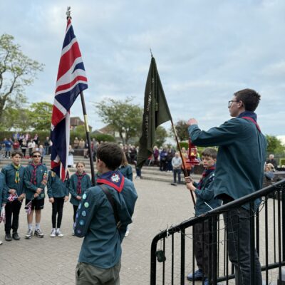 Scouts And Flags Parade